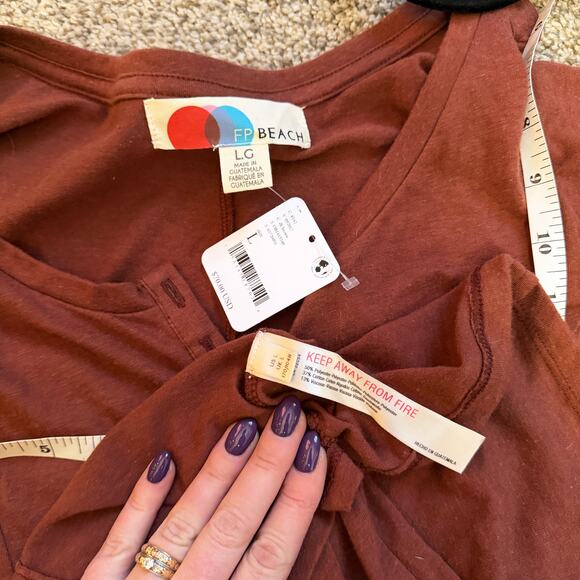 NWT Free People Miles of Henley Dress Large - Picture 4 of 4